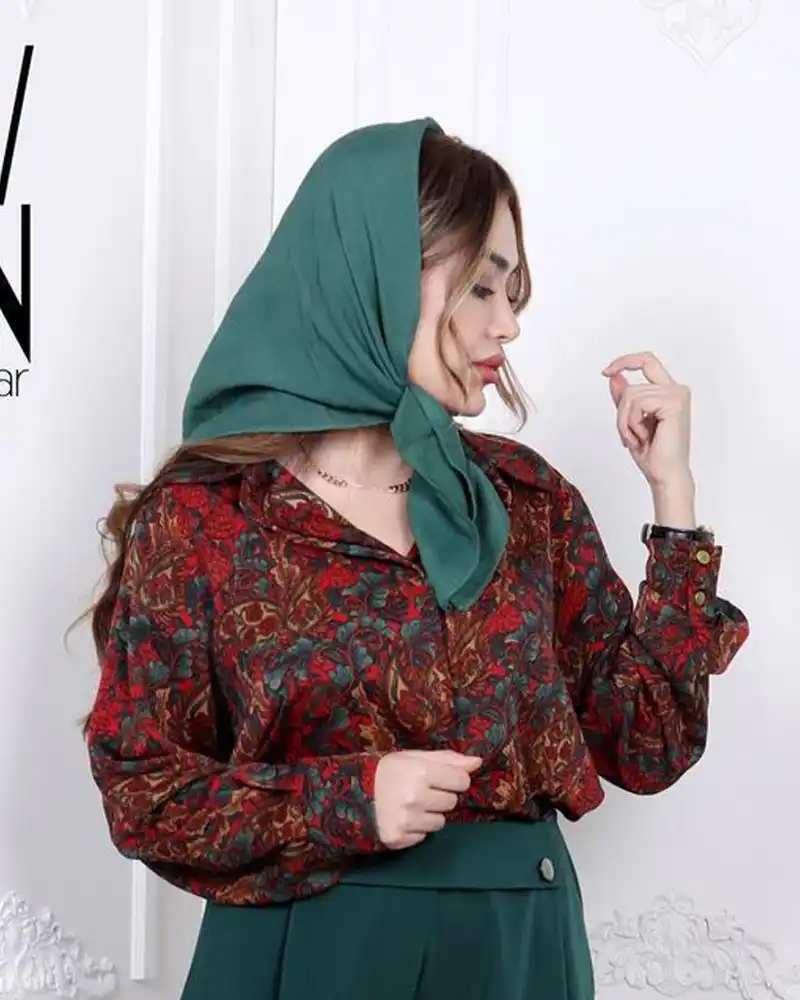 مدل شومیز گلدار برای شب یلدا