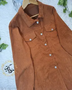 تونیک جلو دکمه آجری طرح کبریتی
