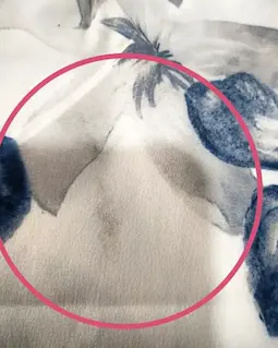 تونیک پنج دکمه سفید سرمه ای سایز بزرگ طرح گلدار محیا سایز-5-تخفیفی