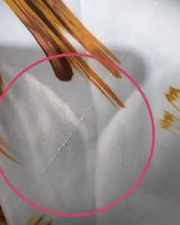 تونیک پنج دکمه سفید طرح نسکافه ای خطی آبرنگی مهشید سایز-6-تخفیفی