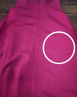 دامن زنانه مجلسی بلند سرخابی طرح پیله دار ماریا سایز-1-تخفیفی