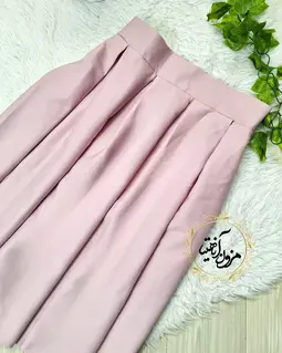 دامن زنانه مجلسی یاسی طرح پیله دار کوتاه