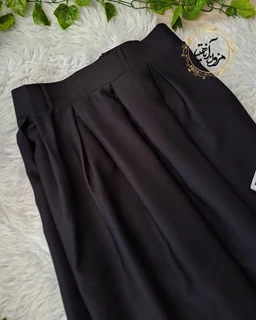دامن مجلسی مشکی طرح پیله دار
