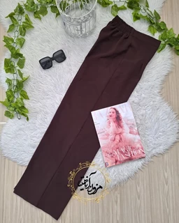 شلوار بگ مازراتی قهوه ای تیره طرح ایرانا