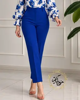شلوار زنانه راسته کاربنی طرح رایان