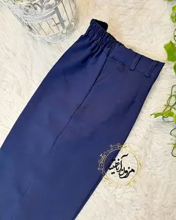 شلوار زنانه سرمه ای طرح بگ صوفی