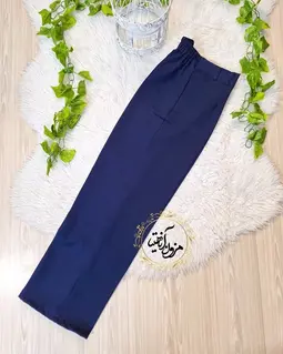 شلوار زنانه سرمه ای طرح بگ صوفی