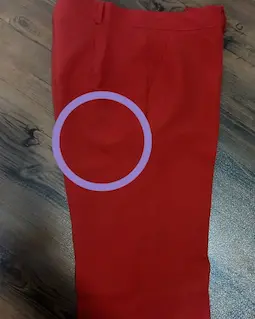 شلوار زنانه قرمز طرح دمپا لعیا سایز-2-تخفیفی