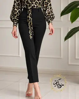شلوار زنانه مشکی طرح آتریسا