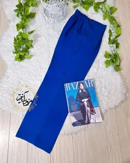 شلوار زنانه کاربنی طرح نیم بگ ماریسا