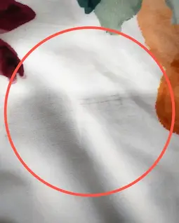 شومیز آستین واشری ریزشی سفید طرح گلهای بنفش و نارنجی روژیا سایز-6-تخفیفی