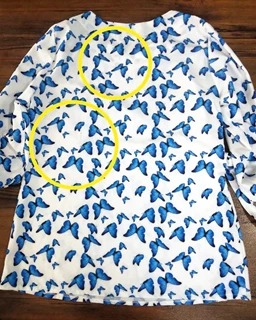 شومیز آستین واشری سفید طرح پروانه کاربنی نیاز سایز-2-تخفیفی