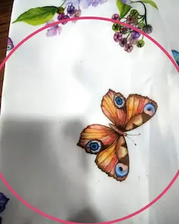 شومیز آستین واشری ریزشی سفید طرح گل و پروانه طراوت سایز-2-تخفیفی