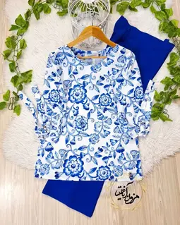 شومیز آستین واشری سفید کاربنی طرح گل رز سوفیا