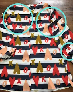 شومیز آستین واشری قلبی xo سایز-XL-تخفیفی