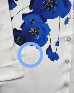 شومیز آستین کیمونو تک سفید کاربنی طرح شقایق سایز-2-تخفیفی