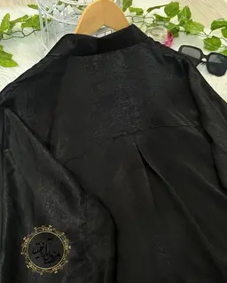 شومیز آستین کیمونو مشکی طرح باکسی 