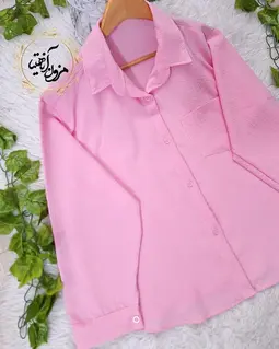 شومیز بیسیک صورتی طرح میوسا