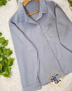 شومیز بیسیک طوسی طرح میوسا