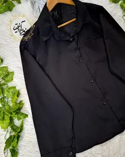 شومیز بیسیک مشکی طرح میوسا