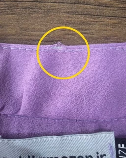 شومیز جلو دکمه یاسی طرح پایین چین گلناز سایز-1-تخفیفی