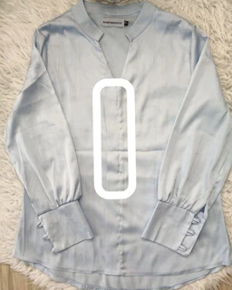 شومیز مجلسی آبی آسمانی طرح ساتن آرمانی جدید سایز-1-تخفیفی