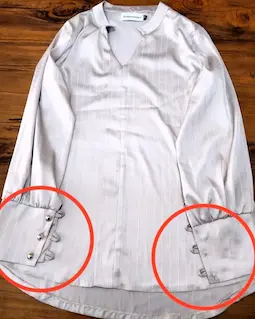 شومیز مجلسی خاکی طرح ساتن آرمانی جدید سایز-2-تخفیفی