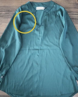 شومیز مجلسی سبز تیره طرح ساتن آرمانی جدید سایز-1-تخفیفی