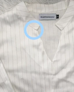 شومیز مجلسی سفید طرح ساتن آرمانی جدید سایز-5-تخفیفی