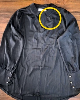 شومیز مجلسی مشکی طرح ساتن آرمانی جدید سایز-4-تخفیفی