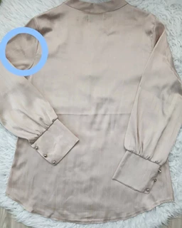 شومیز مجلسی نسکافه ای روشن طرح ساتن آرمانی جدید سایز-3-تخفیفی