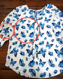 شومیز یقه پاپیونی سفید طرح پروانه کاربنی نیاز سایز-2-تخفیفی