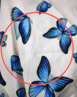 شومیز یقه پاپیونی سفید طرح پروانه کاربنی نیاز سایز-2-تخفیفی