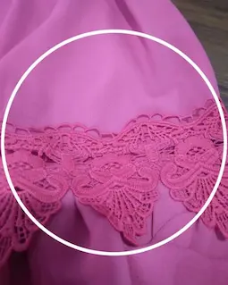 شومیز یقه پلیسه سرخابی طرح هیبا سایز-3-تخفیفی