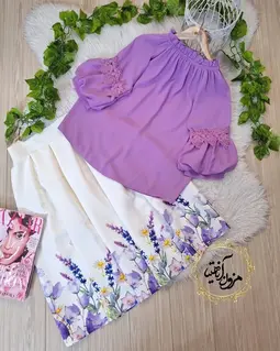 شومیز یقه پلیسه یاسی طرح هیبا