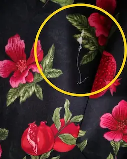 شومیز یقه پیله دار مشکی طرح گل انار ستوده سایز-4-تخفیفی