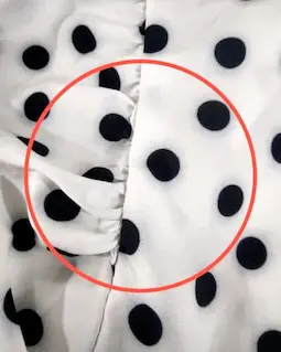 شومیز یقه کراواتی سفید طرح توپی مشکی جاسمین سایز-4-تخفیفی