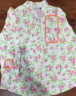 شومیز یقه کراواتی سفید طرح گلهای سرخابی شیدا سایز-5-تخفیفی