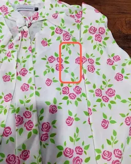 شومیز یقه کراواتی سفید طرح گلهای سرخابی شیدا سایز-5-تخفیفی