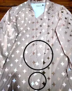 شومیز یقه کراواتی نسکافه ای طرح ستاره ای هایده سایز-2-تخفیفی