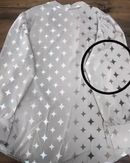 شومیز یقه کراواتی نسکافه ای طرح ستاره ای هایده سایز-4-تخفیفی