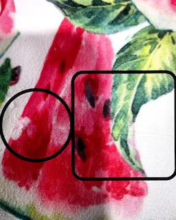 پیراهن مجلسی سفید طرح هندونه برگ سبز آذرین سایز-3-تخفیفی