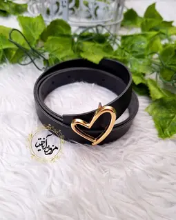 کمربند بدون دوخت طرح سگک طلایی قلبی