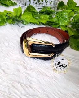 کمربند دور دوخت دو سانت طرح سگک طلایی کوچ
