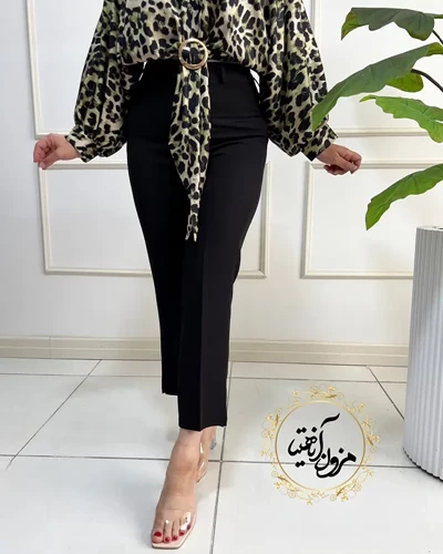 شلوار زنانه مشکی طرح آتریسا