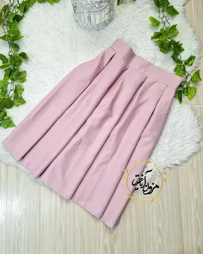 دامن زنانه مجلسی یاسی طرح پیله دار کوتاه سایز-M-تخفیفی