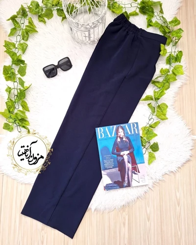 شلوار بگ مازراتی سرمه ای طرح ایرانا