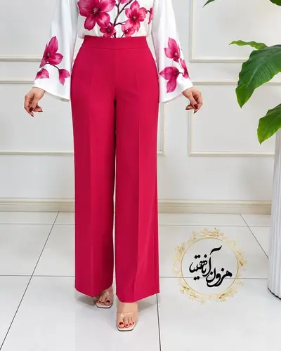 شلوار زنانه بگ سرخابی تیره سایز-2-تخفیفی