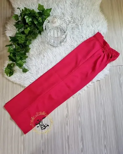 شلوار زنانه بگ سرخابی تیره سایز-2-تخفیفی