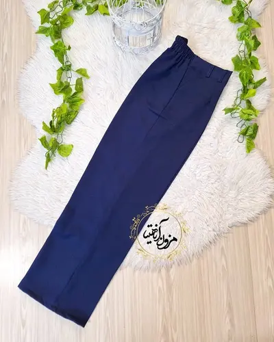 شلوار زنانه سرمه ای طرح بگ صوفی
